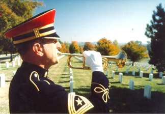Bugler At Arlington National Cemetery PHOTO
